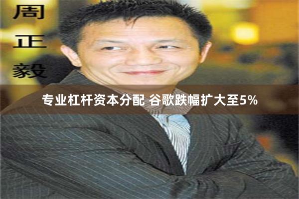 专业杠杆资本分配 谷歌跌幅扩大至5%