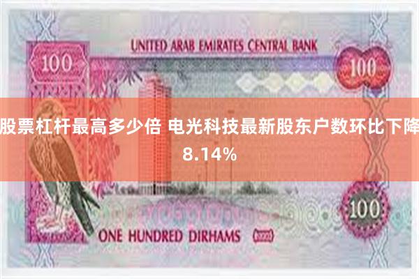 股票杠杆最高多少倍 电光科技最新股东户数环比下降8.14%