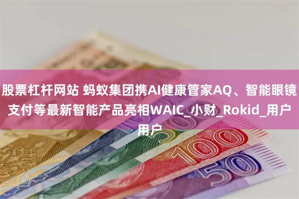 股票杠杆网站 蚂蚁集团携AI健康管家AQ、智能眼镜支付等最新智能产品亮相WAIC_小财_Rokid_用户