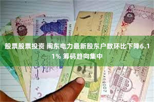 股票股票投资 闽东电力最新股东户数环比下降6.11% 筹码趋向集中
